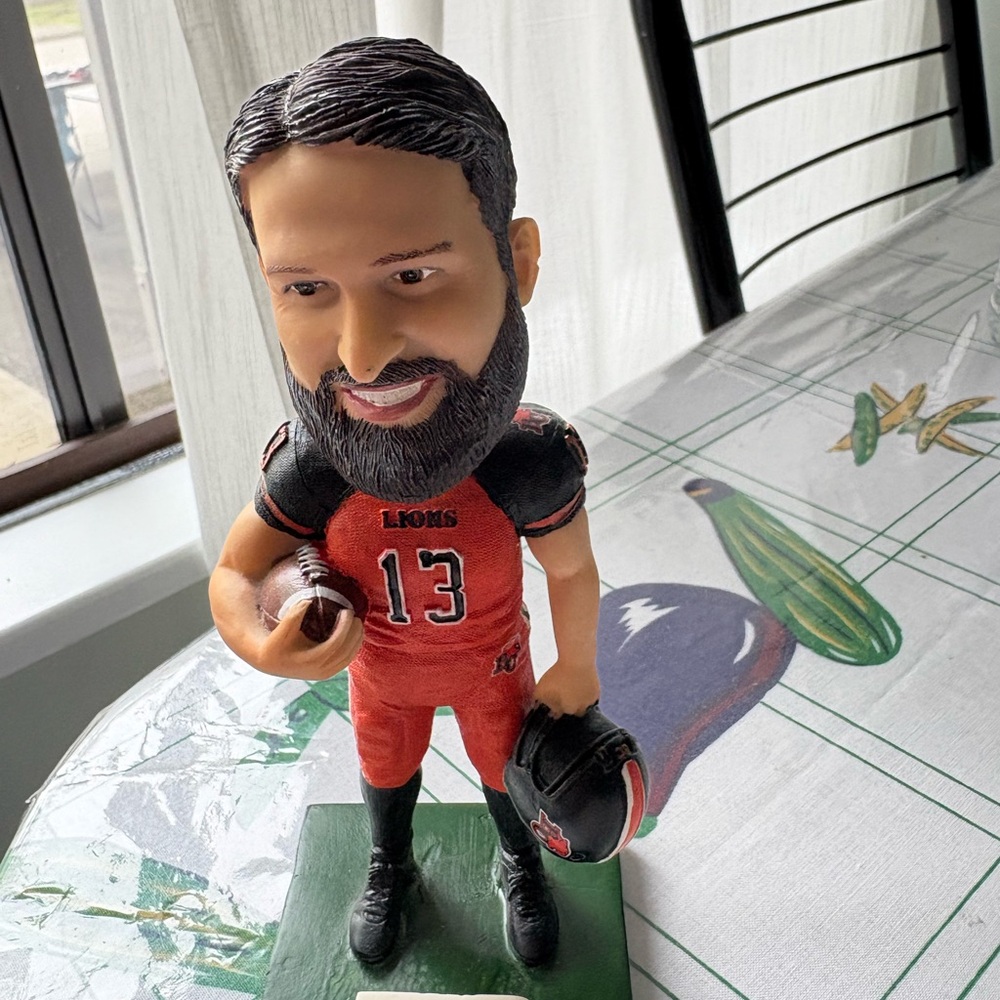 Mike Reilly Bobblehead, BC Lions